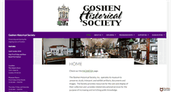 Desktop Screenshot of goshenhistorical.org